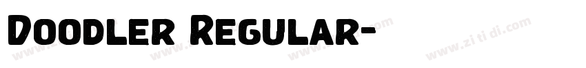 Doodler Regular字体转换 Doodler Regular字体转换